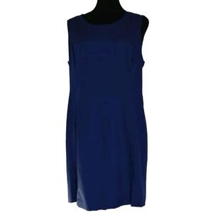 Sag Harbor Petite Navy‎ Blue Dress Sleeveless Career Casual 16P